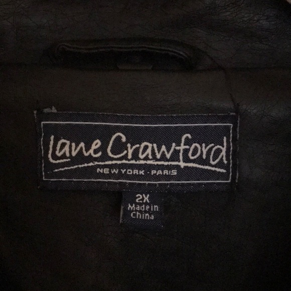 Lane Crawford Black Faux Leather Coat  Siz… - Picture 2 of 14